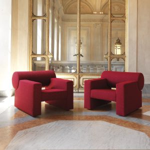 Poltrona fonoassorbente rossa FA75